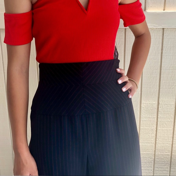 🔴SOLD🔴 Escada High Waist Pinstripe pants - Picture 2 of 5